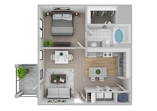 The Barcelona Floor Plan at Century Cedar Hill, Texas, 75104